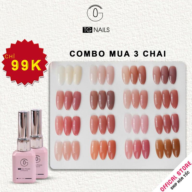  Sơn gel thạch đục chọn lẻ 16 màu hãng TG cọ tròn 