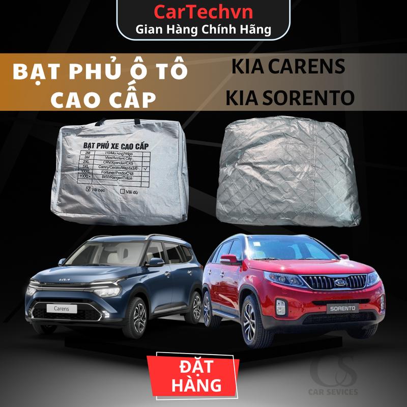 Bạt Phủ Xe ô Tô KIA CARENS, KIA SORENTO Chất Liệu Vải PEVA Tráng Bạc Bảo Vệ Xe Chống Nắng Nóng, Mưa Gió, Bụi Bẩn