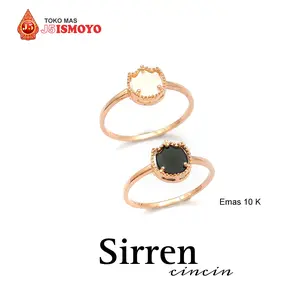J5 Ismoyo Cincin Emas Asli 10 Karat Model Sirren