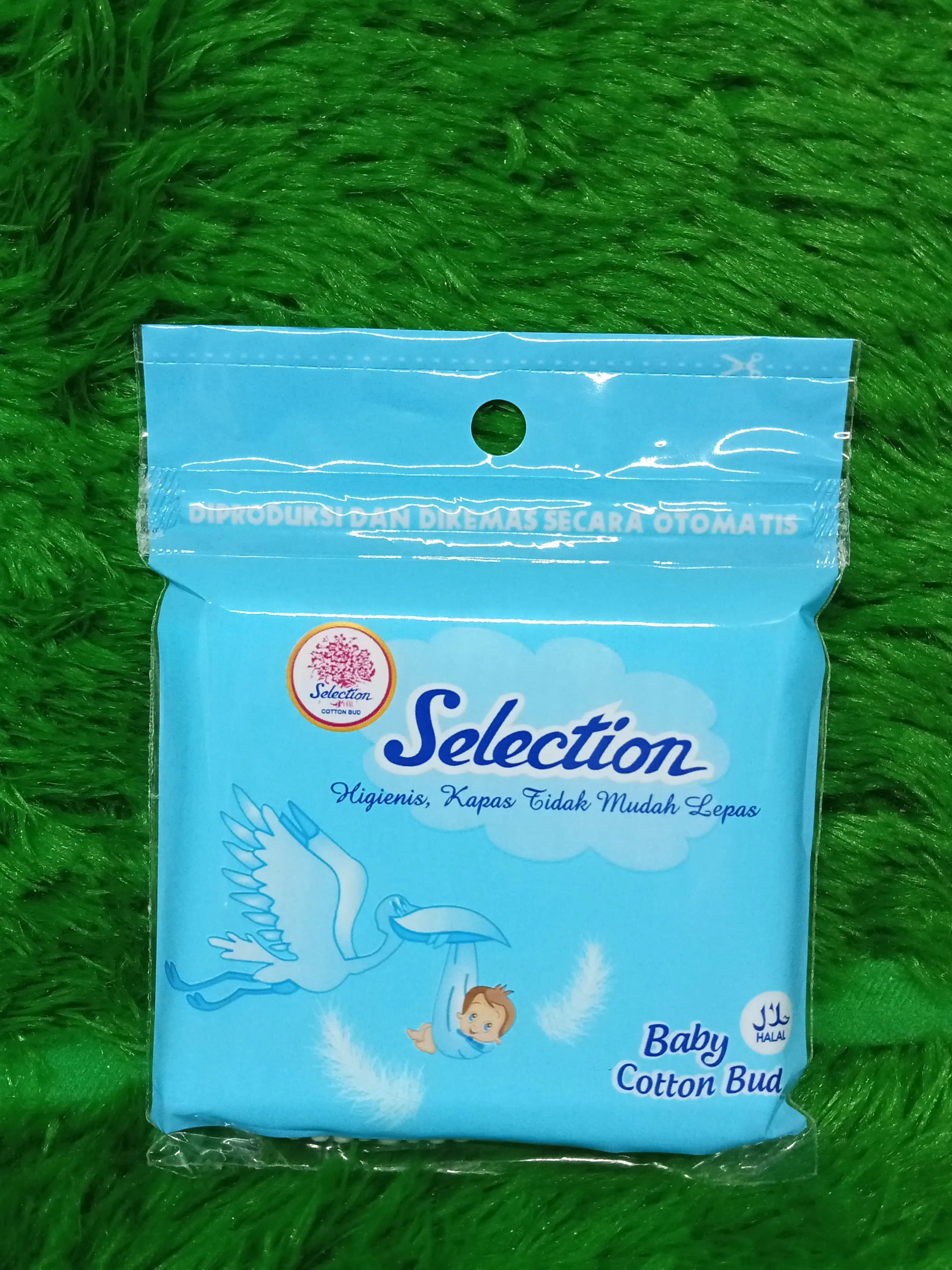 Cotton bud Selection Baby Cotton Buds isi 100 pcs Cotton Bud Biru