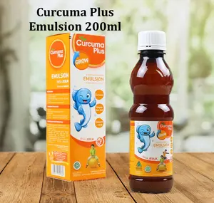 Curcuma Plus Grow Emulsion Jeruk & Stroberi Vitamin Anak Untuk Pertumbuhan dan Nafsu Makan Anak