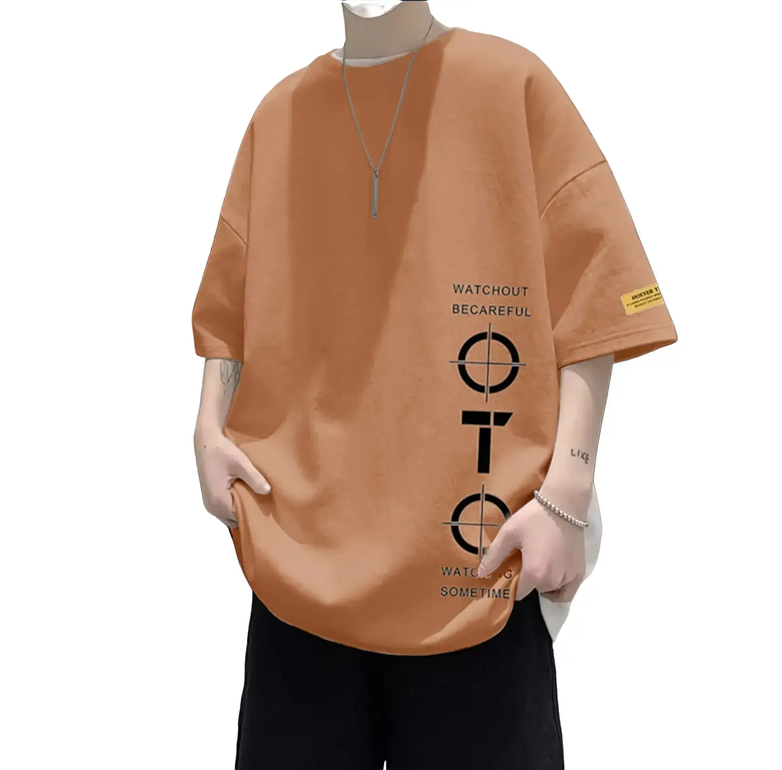 Baju Pria Oversize Jumbo Size M|L-3XL Distro Kaos Pria Lengan Pendek T-shirt Korean Style Lokal Motif Sablon Atasan Dewasa Refulto Oblong Cowok Keren Santai Simple Combed