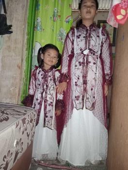 Product Review of KAMARI set rok anak ice blue,burgundy,set gaun anak,set rok anak lebaran..brukat tile dot/polos,kebaya anak,gamis lebaran anak kekinian usia 2-15 tahun Setelan Muslim anak Bunga Outer Baju Jilbab Nyaman Panjang Panjang Dress Kaos from S**i 1
