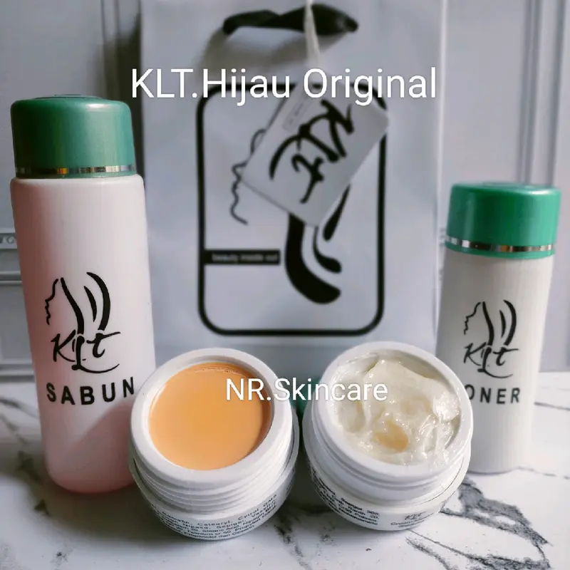 KLT Hijau Super Original 5D Efektif mencerahkan Pencerah Wajah 0