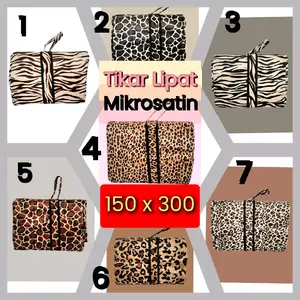 Tikar Lipat Piknik Karpet Mikrosatin 150 x 300 keset