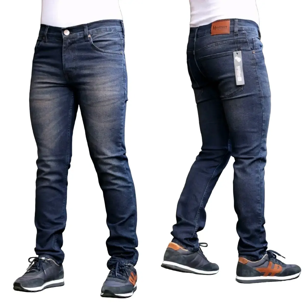 jumbo Celana Jeans Panjang Pria Stretch Denim Melar Tebal Skinny Slimfit Size 36-40 Premium