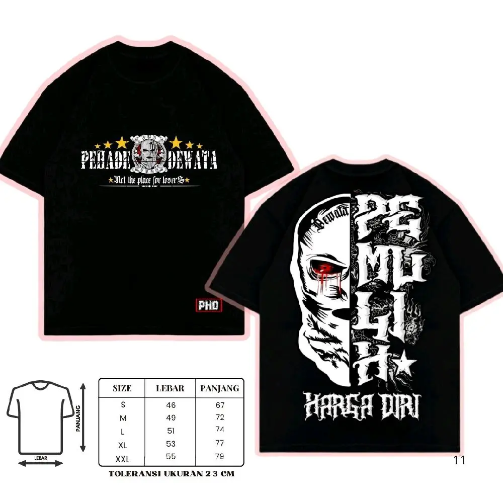 T-shirts PHD Pemulih Harga Diri Dewata Bahan Combed 30s Tebal Dan Halus Lembut Nyaman Distro