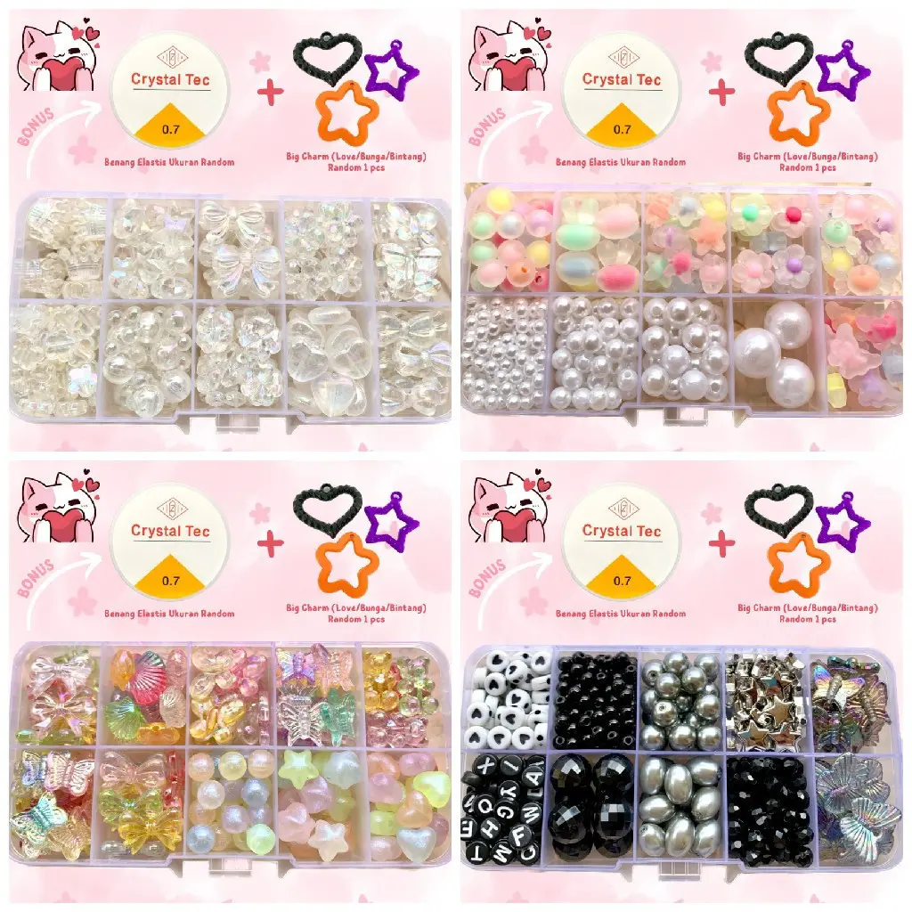 DIY Manik Manik Set Aesthetic - 1 Set DIY Manik Manik Kualitas Premium By Ajwa