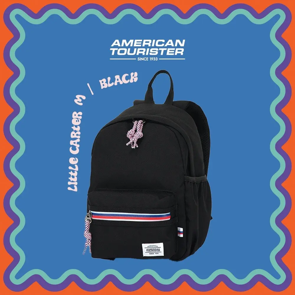 American Tourister Little Carter Backpack M Anti Microbial - Black