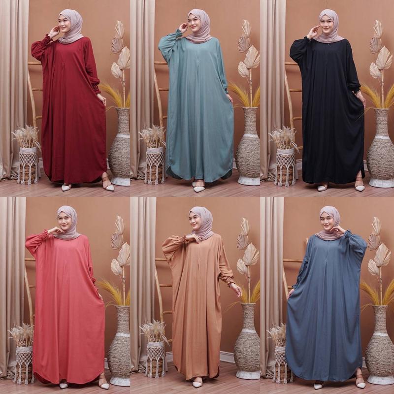 Gamis Kaftan Jumbo Gogo Sakdres Kaftan Jumbo Rayon Panjang 4
