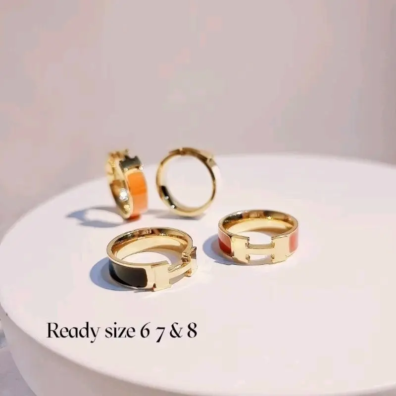 cincin cc1125 fashion titanium anti karat 4 warna Rings