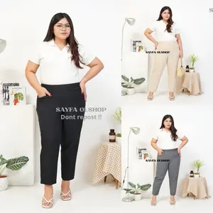 celana kerja wanita super big size Stretch