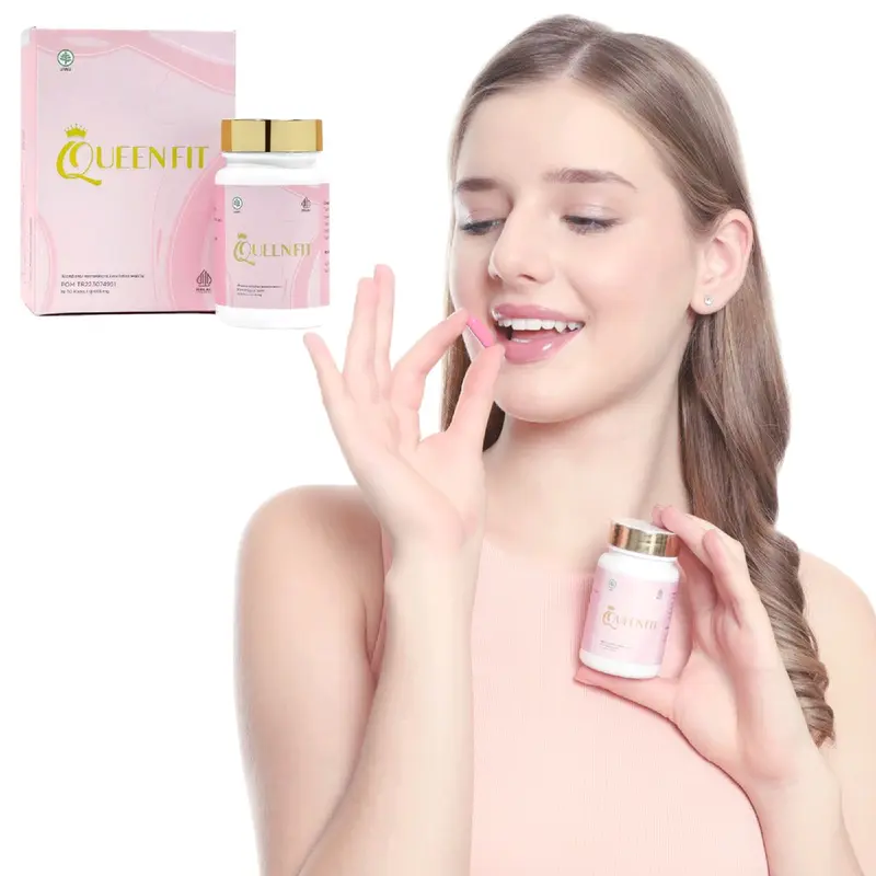 ( BUNDLE 2 BOX ) Queenfit Booster Suplemen PD Montok dan Kencang Herbal Hormon Estrogen Pengaktif Hormon Kewanitaan 3