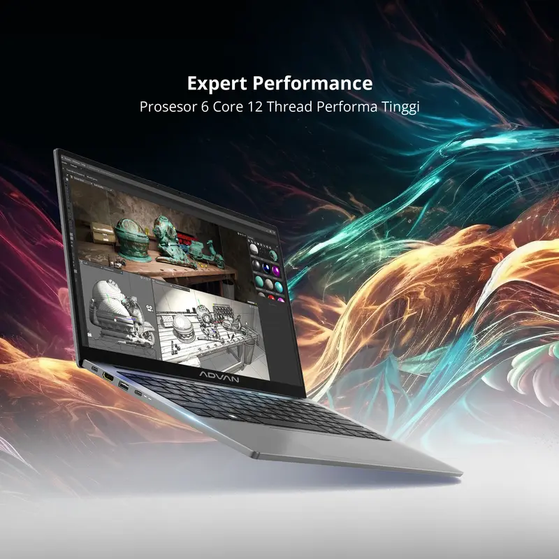 ADVAN Workplus AMD Ryzen 5 6600H 14" FHD IPS 16GB/1TB Laptop Notebook Free Windows 11 Upgradeable 2