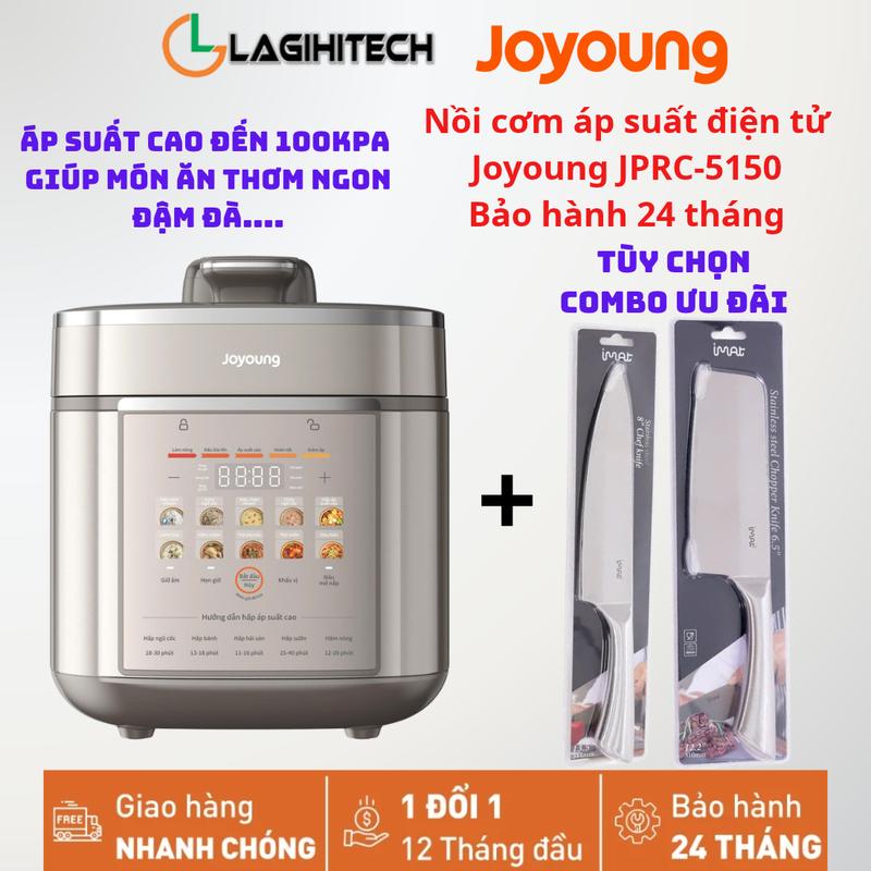 Nồi áp suất điện tử Joyoung JPRC-5150 - Dung tích 5L (nấu cơm 1.8L) - Công suất 900W -BH 2 năm-