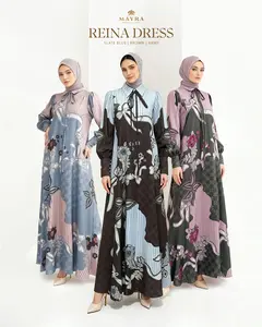 Gamis Motif Terbaru Reina By Mayra Indonesia