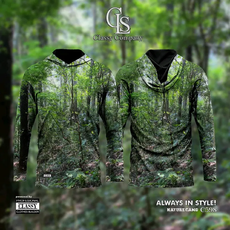 Classy Company | Hoodie Shirt | Baju Natural Camo, Pakaian Para Hunter & Memburu High Premium Quality Motif Outdoor  Kombinasi Pria Distro Hoodies & Sweaters 4