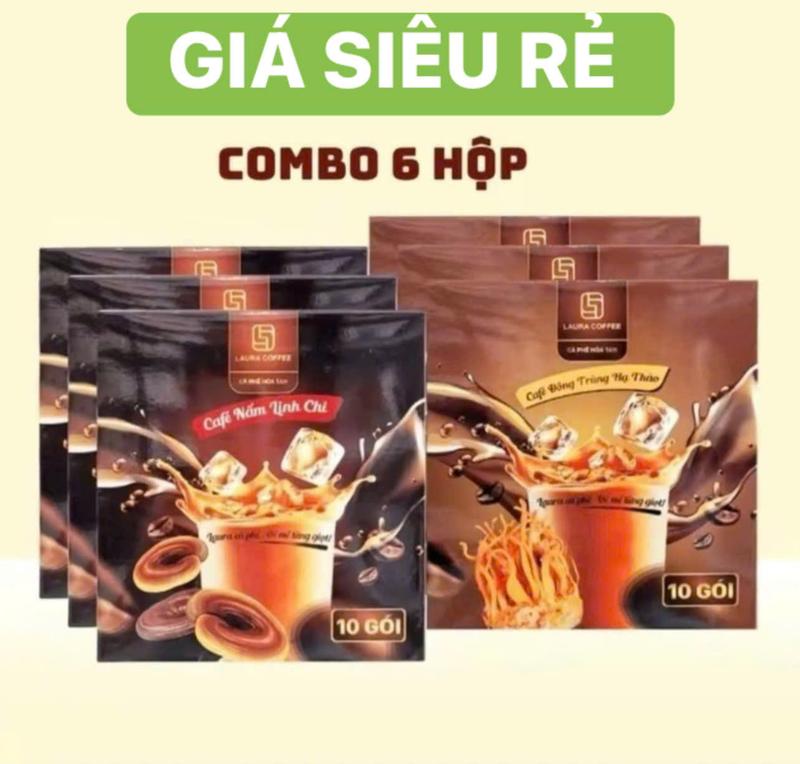 N9 SIÊU RẺ KO QUÀ 6 Hộp 2 Vị Cà Phê Laura Hộp 10 gói 3 Hộp mỗi Vị
