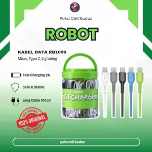 [FAST CHARGING] - Kabel Data ROBOT RBM100S/RBC100S/RBL100S ORIGINAL