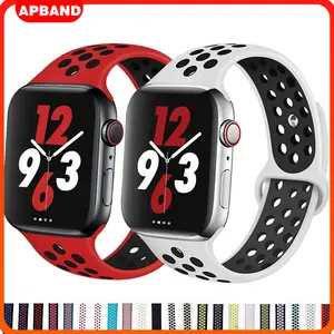 Tali Jam Tangan Silicone Strap for Apple Watch Ultra 3/2/1 49mm 46mm 41mm 45mm 40mm 44mm 38mm 42mm Rubber Band for IWatch Series 11 10 9 8 7 SE 6 5 4 3 2 1 Sport Soft Rubber Bracelet Belt Band Smartwatch Accessories(No Watch)