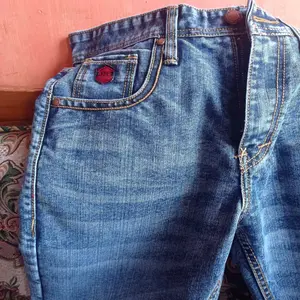 CELANA JEANS PRIA PANJANG WIDE LEG BLUE REGULER FIT