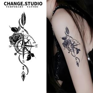 Tatu Kompas Mawar, Tatu Sementara, Tahan 15 Hari, Kalis Air, Tidak Takut Menggelincir, Pelekat Tatu