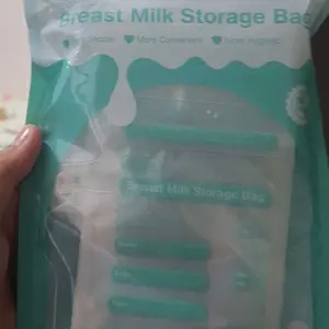 Dr.Isla MSB05X Temp-Sensitive Milk Temp Kantong ASI Sekali Pakai 150Ml/100 Buah Kemasan Susu Bayi Kelahiran Putih BPA Free & Aman