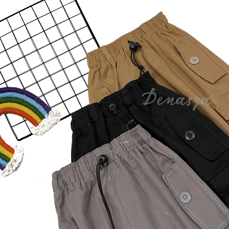 ROK CARGO ANAK PEREMPUAN KEKINIAN / ROK CARGO KATUN SERUT ANAK 1-12 TAHUN / ROK PANJANG ANAK PEREMPUAN IMPORT 5