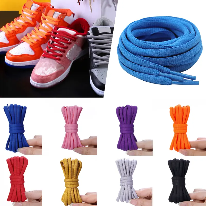 1 Pair Of Universal Sports Shoelaces, Very Thick, With Many Colors To Choose From, Suitable For The General Public