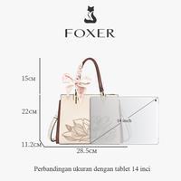 Gambar FOXER Tas Tangan Bordir Gaya Cina Tas Tangan Ibu Tas Wanita Berkapasitas Besar - Teratai hijau dari FOXER.Id Kab. Tangerang 4 Tokopedia