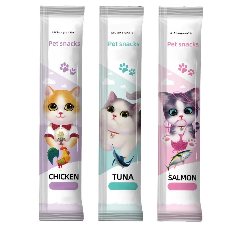 (1 BIJI) Cemilan Kucing Snack Kucing 15g Makanan Kucing Cat Food Adult Kitten Liebao Aichongrenjia Meow Little Fat Pet Snack Pet Food Cat Strips 4