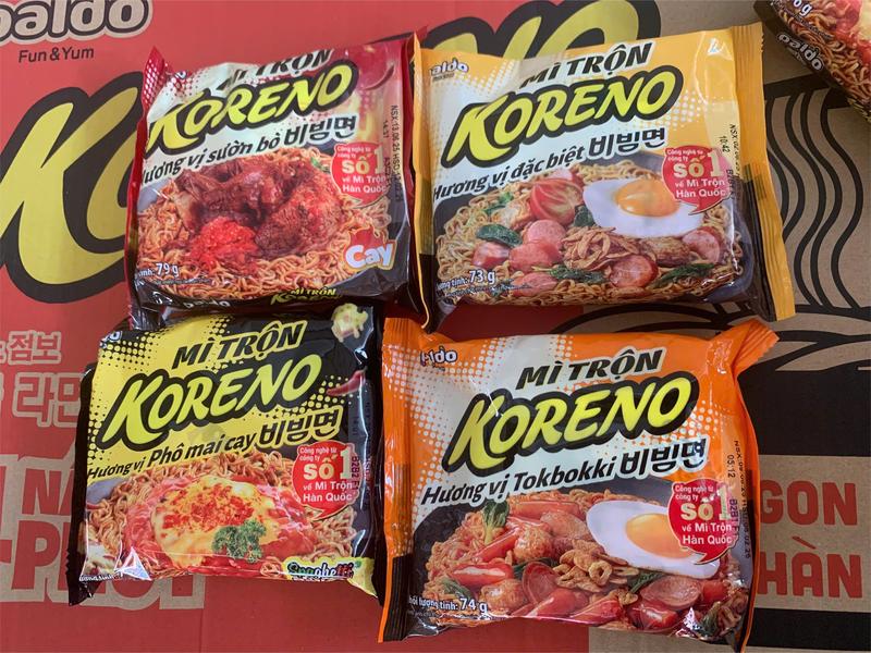 Combo 5 gói mì trộn koreno mix 2 vị