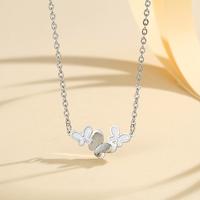 Gambar LM501 Kalung Rantai klavikula Liontin Kupu-kupu Kalung Titanium Fashion Wanita Aksesoris - LM501-E-Color dari Lanme Jewelry Kota Bekasi 4 Tokopedia