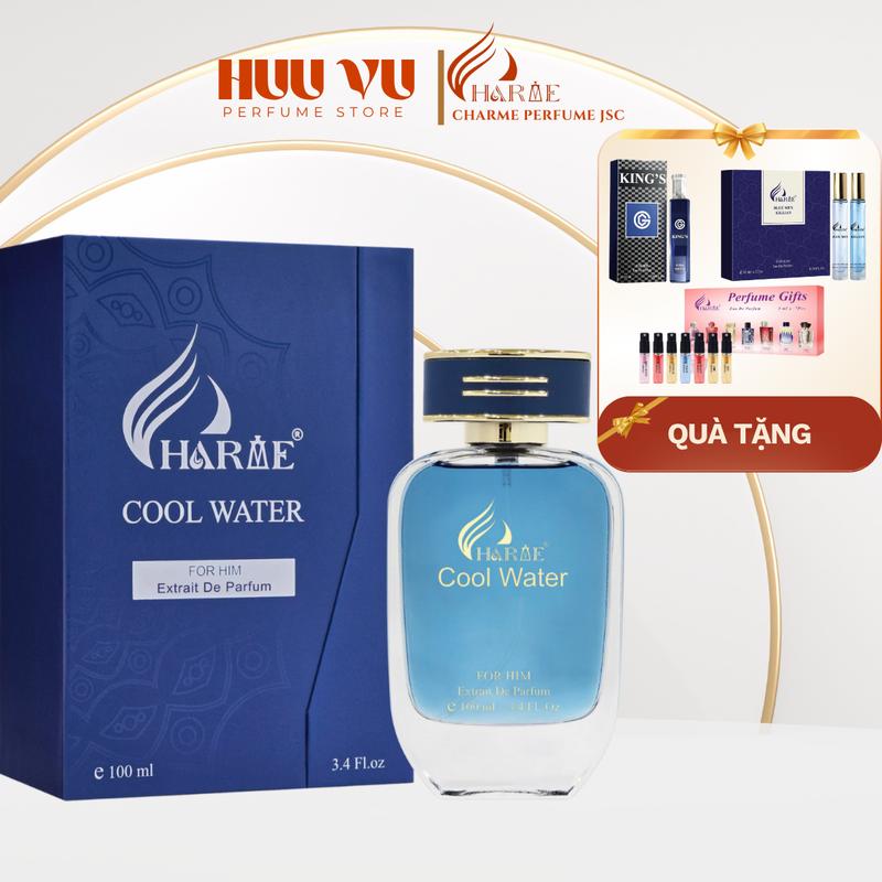  CHARME PERFUME - Nước Hoa Nam Charme Cool Water 100ml Cosmetic Perfume Xịt Thơm  2024  