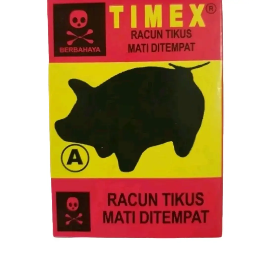 Racun Tikus Mati di Tempat - Timex atau Temix - Tepung Berwarna Hitam