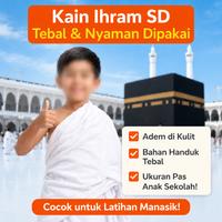 Gambar Ihram Anak SD Putih Bahan Handuk 150x75cm – Tebal, Tidak Menerawang, Nyaman Dipakai dari Al-fira Official Store Kota Administrasi Jakarta Timur 2 Tokopedia