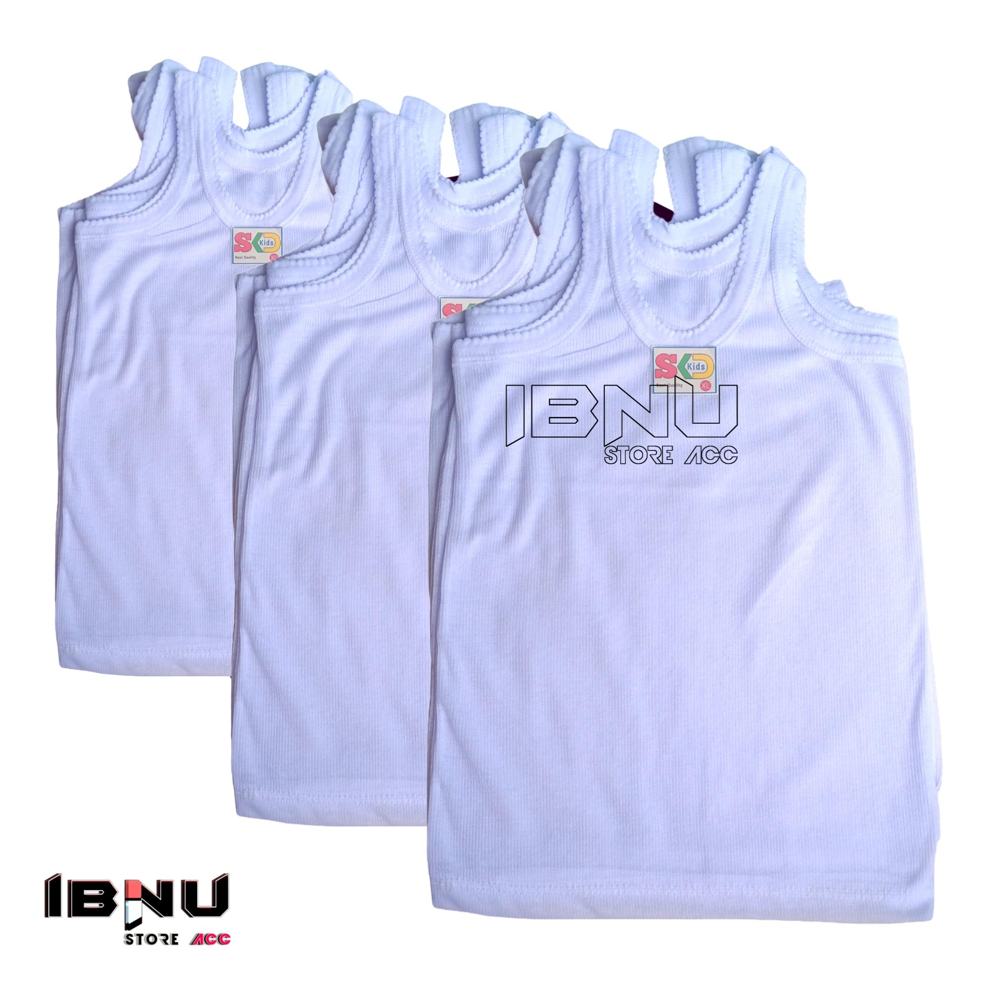 6pcs Kaos Kutang Dalaman Anak Umur 1-13 Tahun Putih Polos untuk Keseharian Fashion Cantik Bahan Nyaman Singlet Bayi 6pcs Kaos Kutang Dalaman Anak Umur 1-13 Tahun Putih Polos untuk Keseharian Fashion Cantik Bahan Nyaman Singlet Bayi