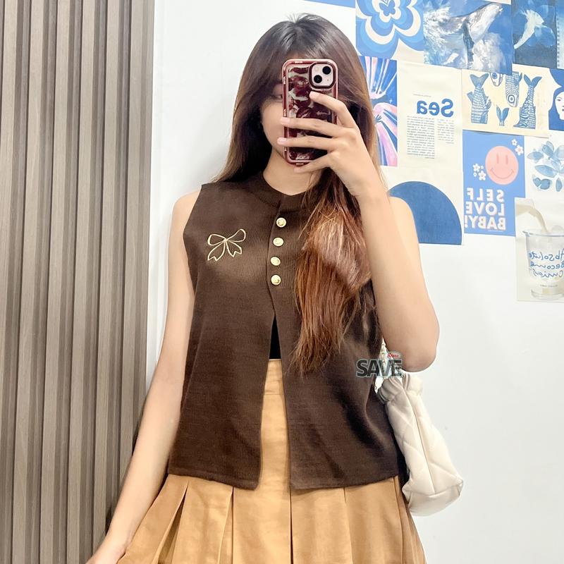 Noni Vest Knit - Spring Tops Vest 1