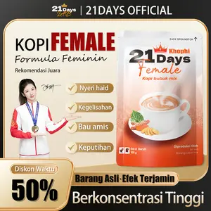 【21 Days Kopi】Female Coffee 100g - Kopi Gula Aren dengan Formula Aktif untuk Wanita