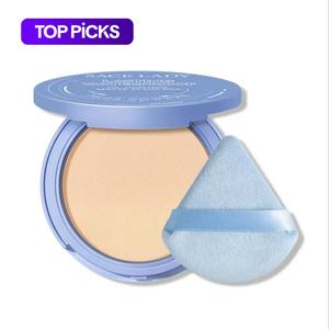 Polvo facial para control de aceite, polvo mate a prueba de agua de larga duración, polvo fijador de maquillaje, accesorios de maquillaje para mujeres y niñas
