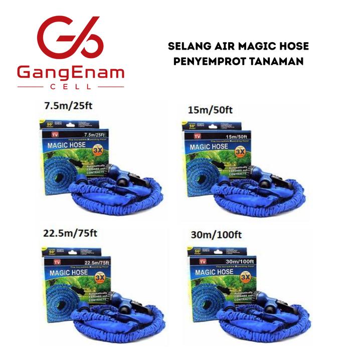Gambar Selang Air Magic Hose 7.5m/25ft 15m/50ft 22.5m/75ft 30m/100ft dari GangEnam Cell_NEW Kota Administrasi Jakarta Barat Tokopedia
