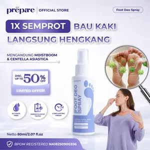 Prepare Penghilang Bau Kaki Anti Jamur Bau Sepatu Paling Ampuh Obat Kapalan Penghalus Tumit Kaki Deodoran Foot | FS