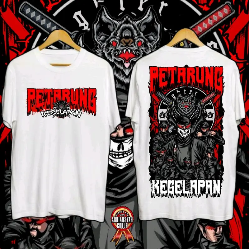 Kaos netral petarung kegelapan full sablon soft 1