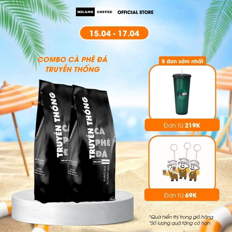 Combo Cà phê Milano loại cà phê Đá 1 Truyền Thống 250g