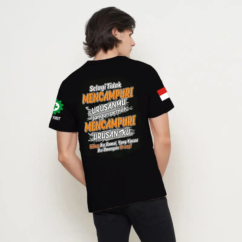 KAOS PRIA HIDUP ITU DAMAI | SIMPLE, DINAMIS, DAN MEMBERIKAN KESAN KASUAL bajudistro xxxl xl 2