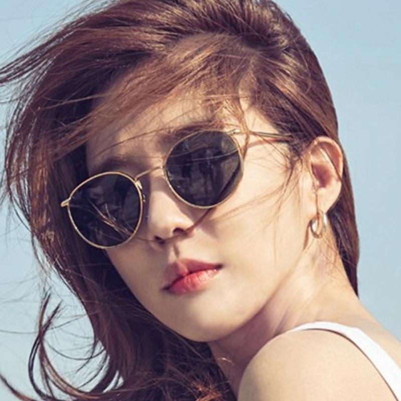Kính Râm Kim Loại Phong Cách Cổ Điển Gọng Nhỏ Hình Tròn Hợp Xu hướng Dành Cho Nam Và Nữ Hàng Mới Về Women