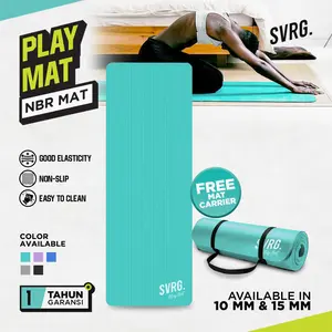 SVRG Matras Olahraga - Play Mat 10Mm & 15Mm - NBR Pilates Yoga Mat