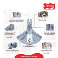 Gambar DIALOGUE BABY Gendongan Samping M-Shape 4IN1 Squirrel Series DGG4338 - Abu dari Dialogue Group Store Kota Bandung 4 Tokopedia