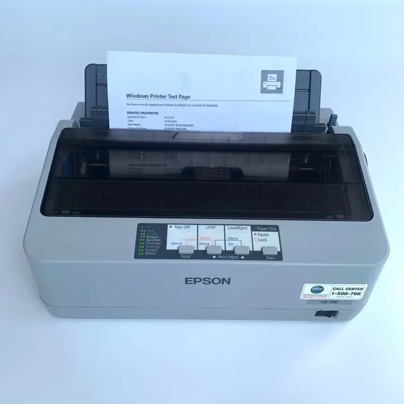 Printer Dotmatrix EPSON LQ310 / LQ 310 / LQ-310 pencetak faktur / surat jalan rangkap kertas 2