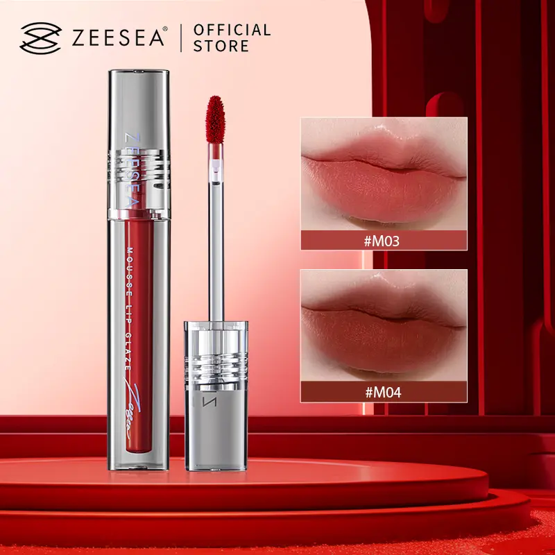 (COD)Son kem lì ZEESEA mỹ phẩm son môi màu nhung lì mịn thời trang 1.8g Cosmetic Nữ